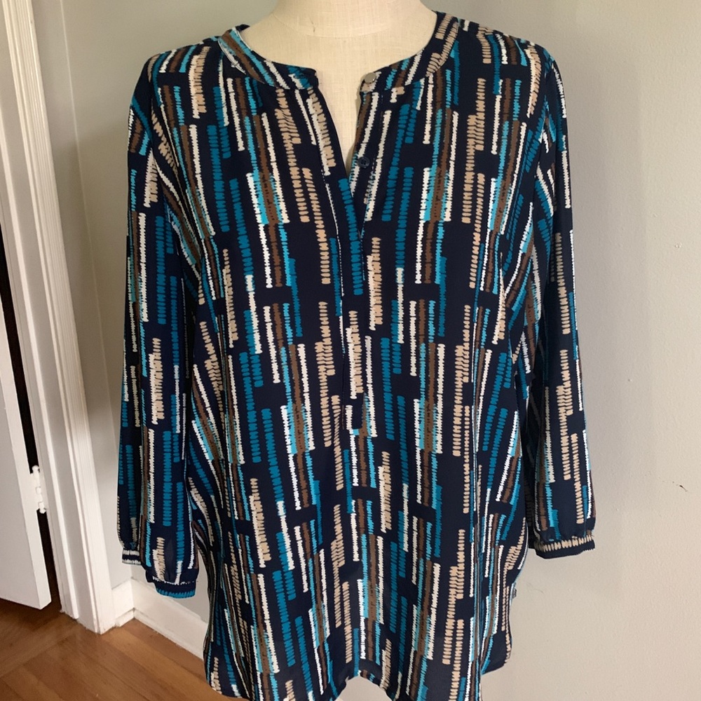 3/4 length sleeve dress blouse